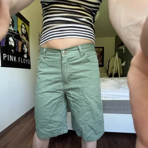 Jeans shorts gröna - Gröna jeansshorts i tunt material!! Midwaist