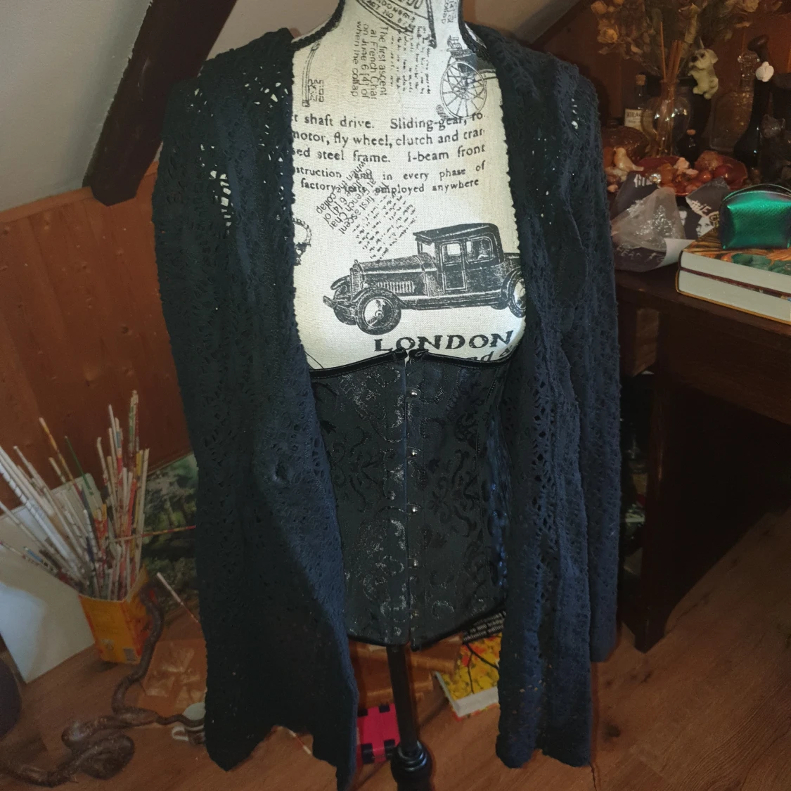 Stickad/virkad kofta