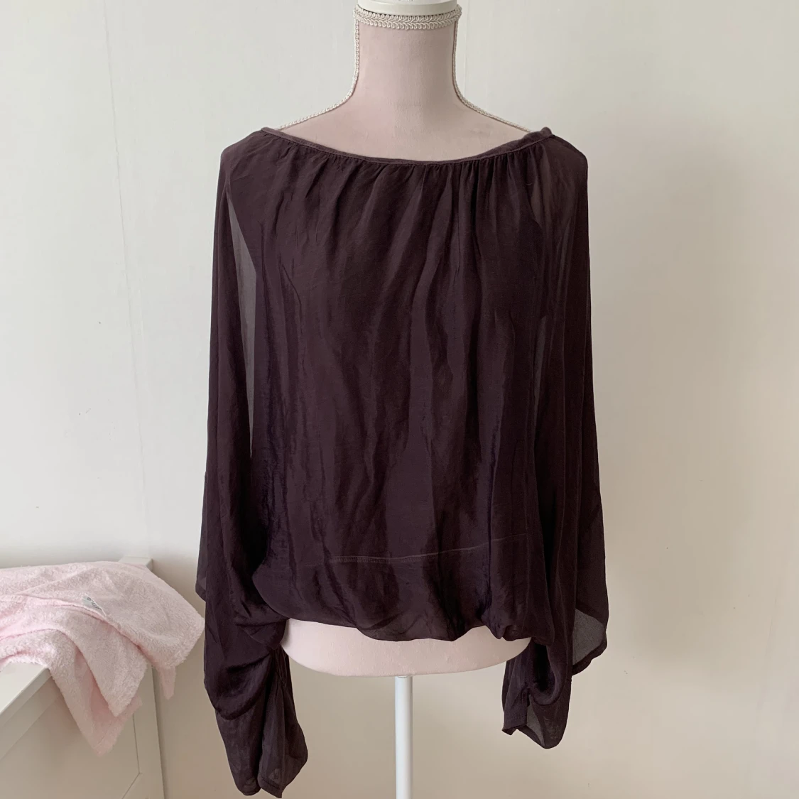 Fin mörklila tröja - 90