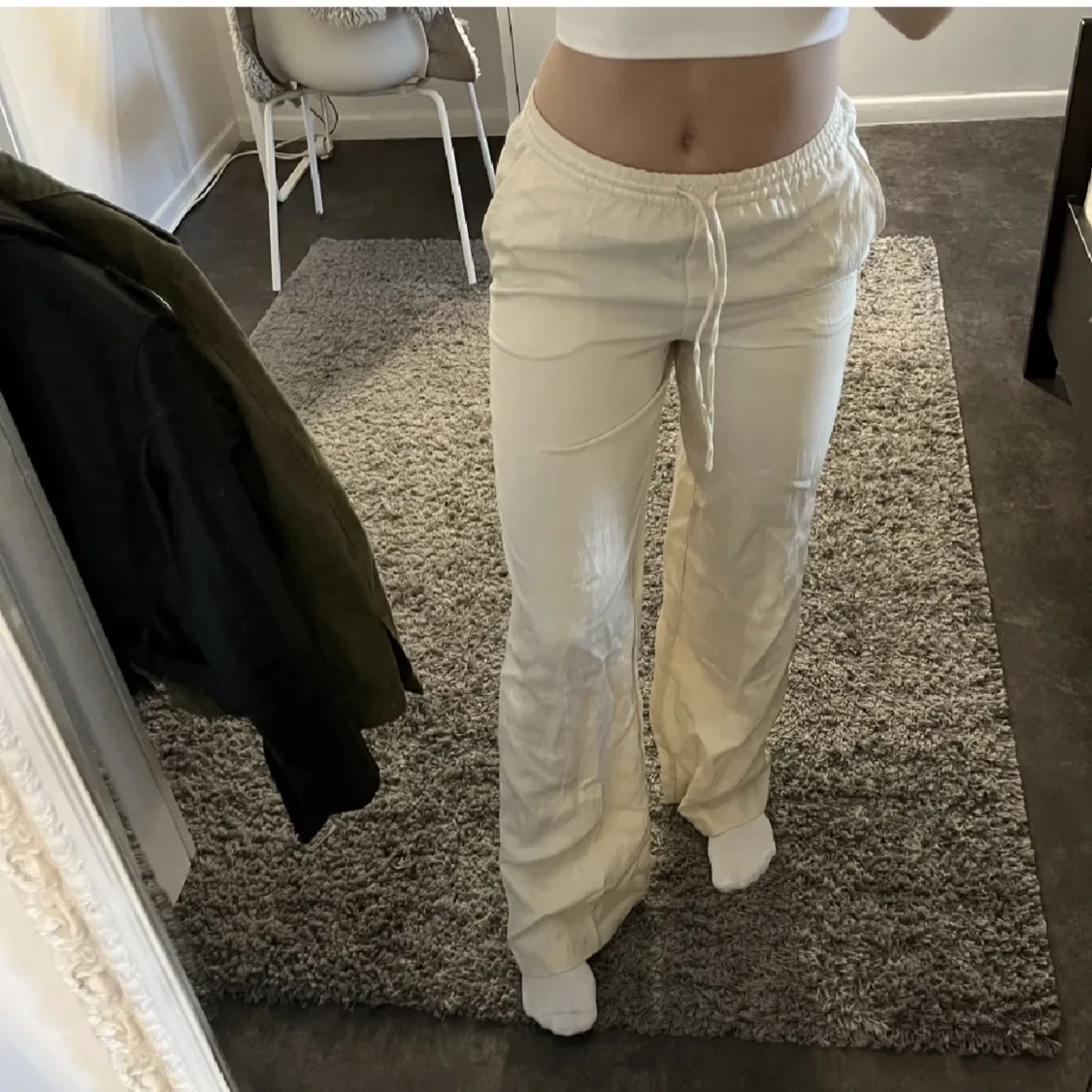 Linne byxor - 90