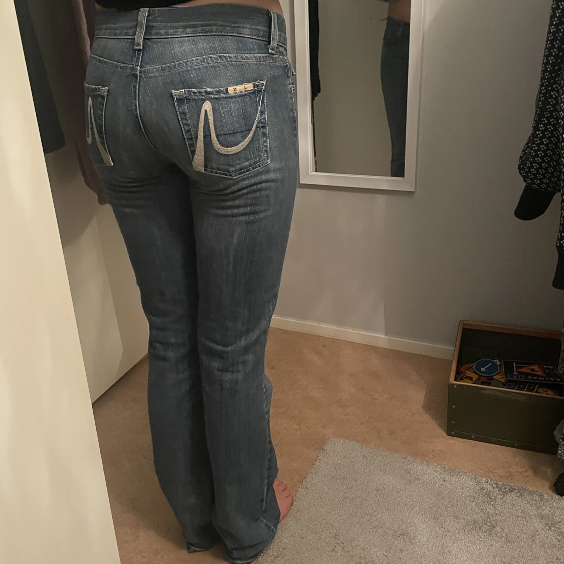 Lågmidjade jeans - 90