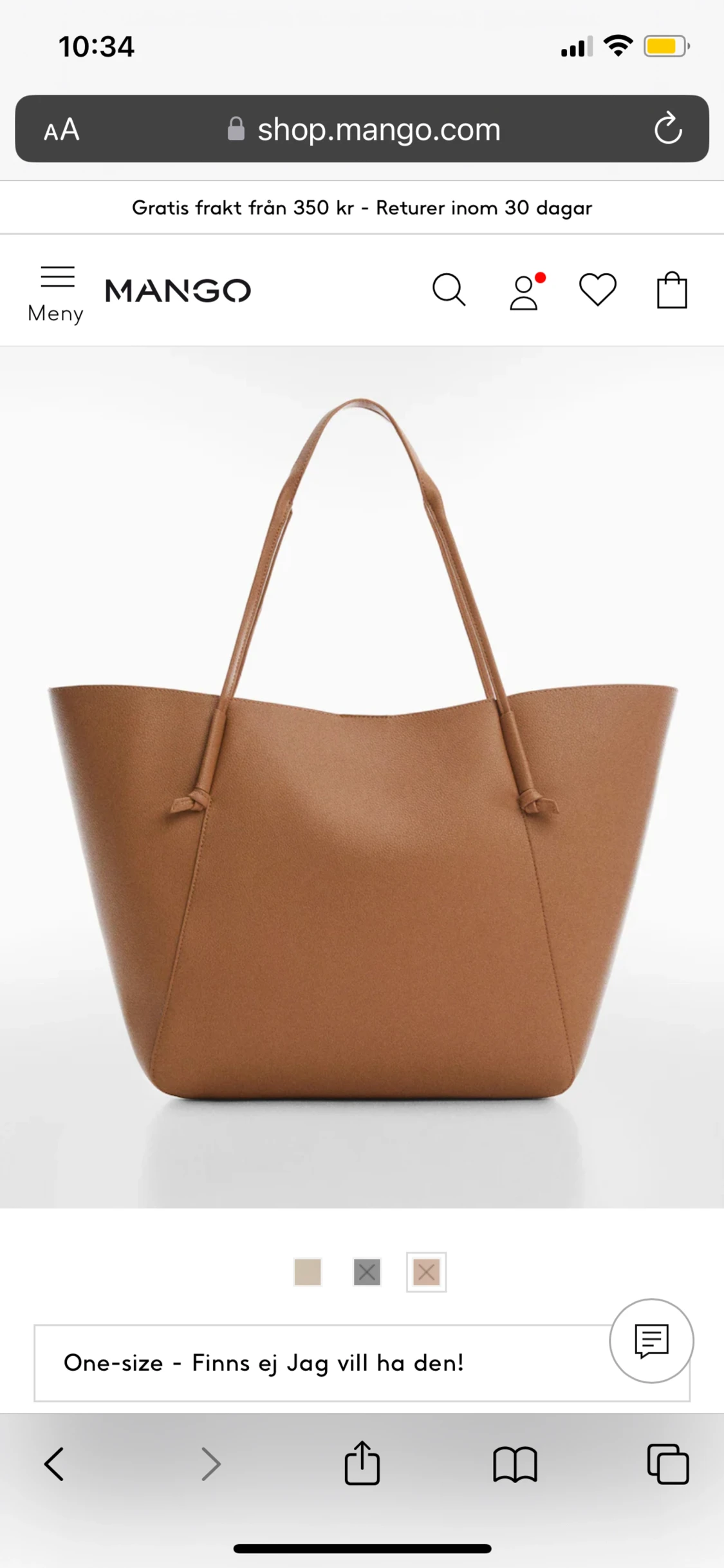 Väska tote, Mango  - 90