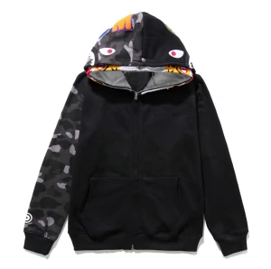 Bape camo shark zip hoodie - Bape hoodie
