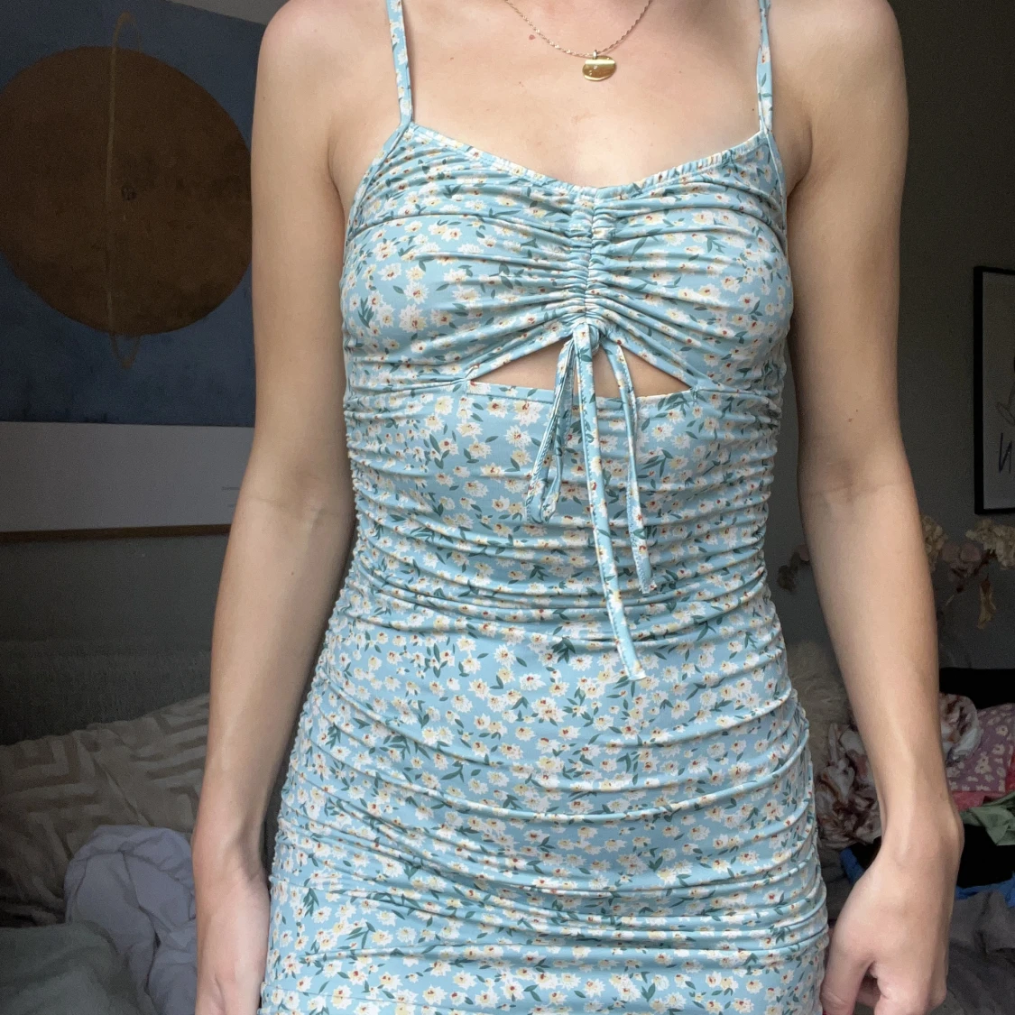 Blommig klänning - 91