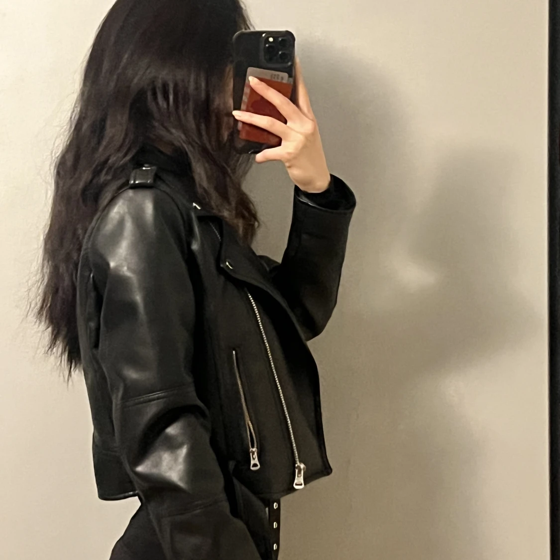 Black leather jacket - 91