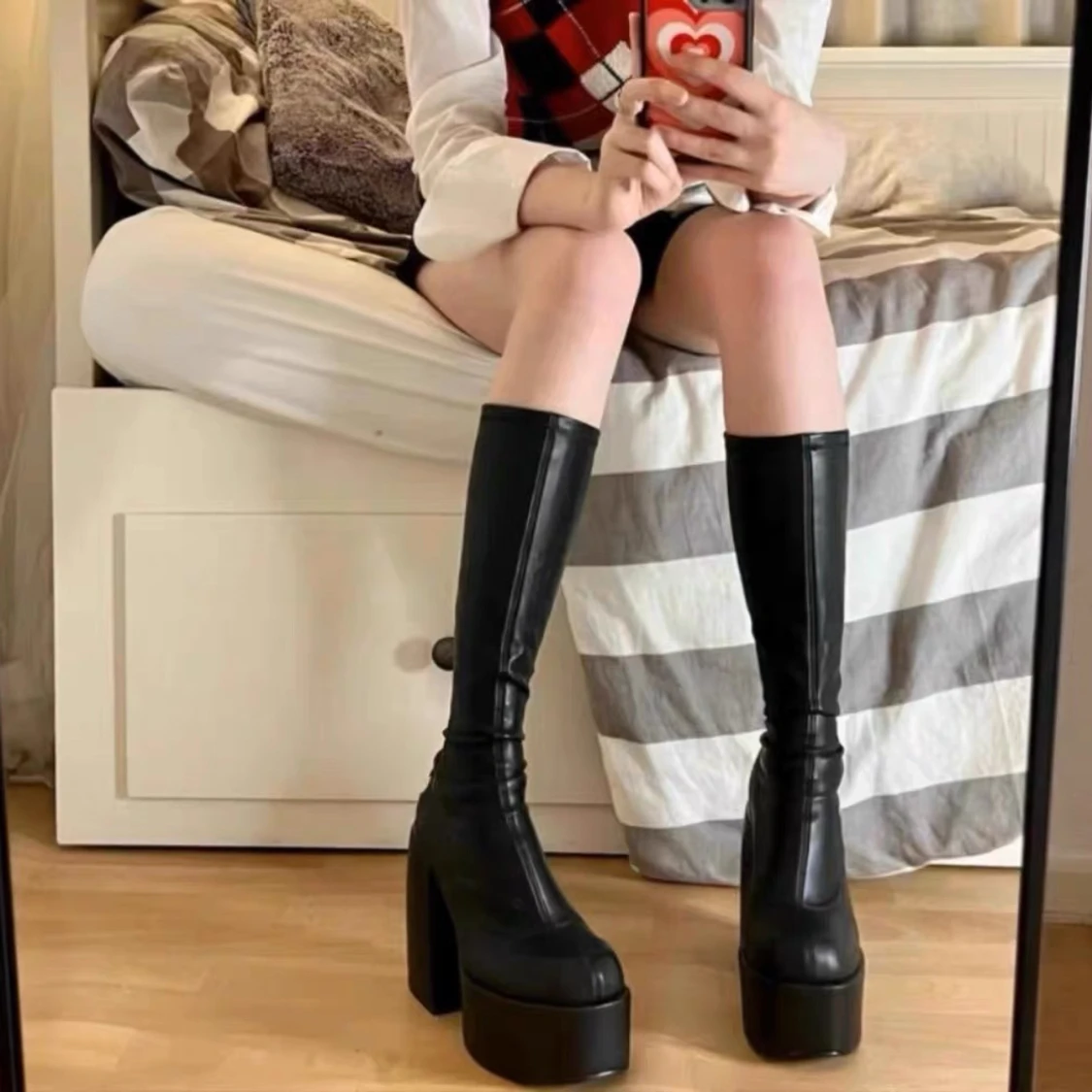 Naked wolfe Platform klackar - 90