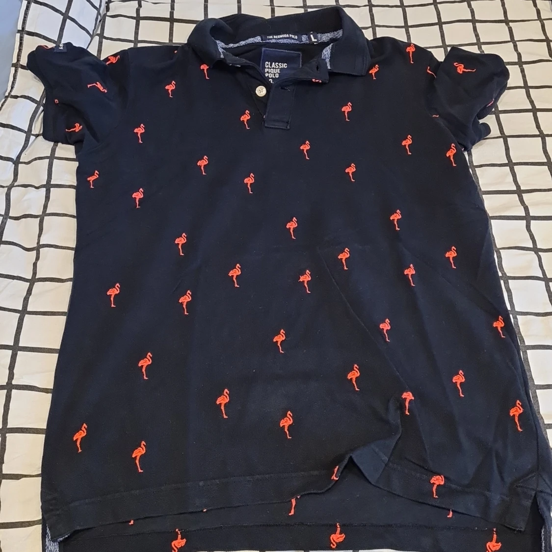 Pikétröja flamingo