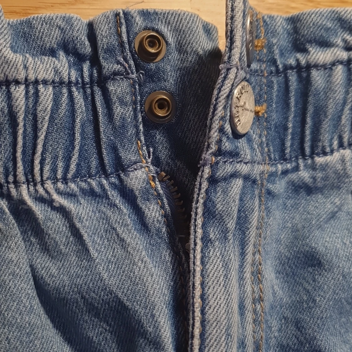 Blå lågmidjad Jeanskjol  - 90