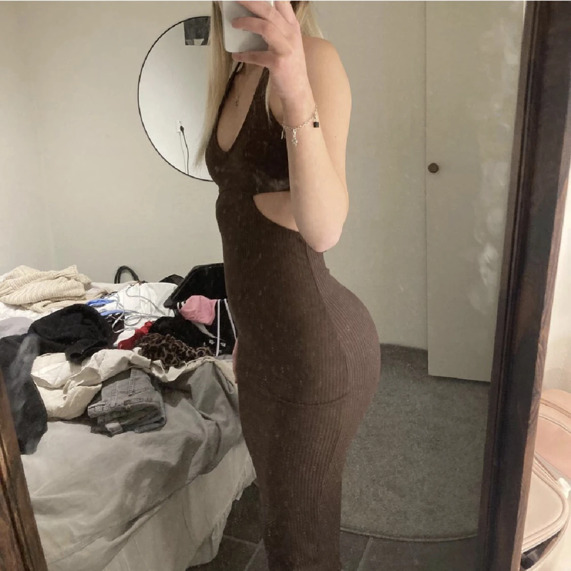 Brun klänning  - 90