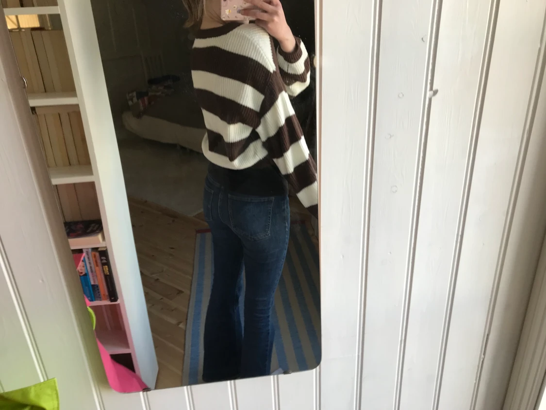 Randig stickad tröja h&m - 90