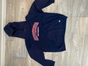 Blå hoodie  - Blå vintage hoodie