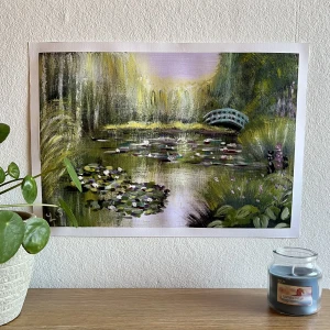 Original akrylmålning - OM MÅLNINGEN Original akrylmålning på A3 canvaspapper 300gr. Målad april 2023 och signerad i nedre vänsterkant Lackad och färdig att ha på väggen som den är eller i en fin ram.