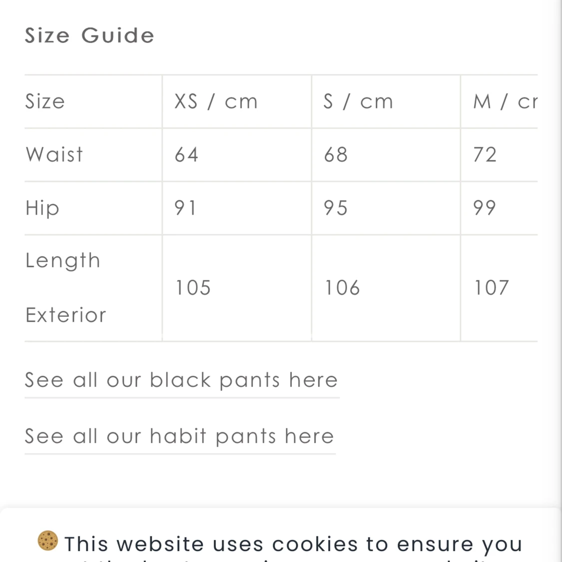 VENDERBY’S kostymbyxor strl.M - 91