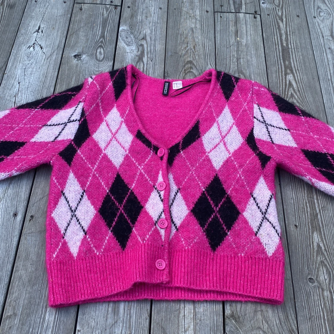 Pink cardigan