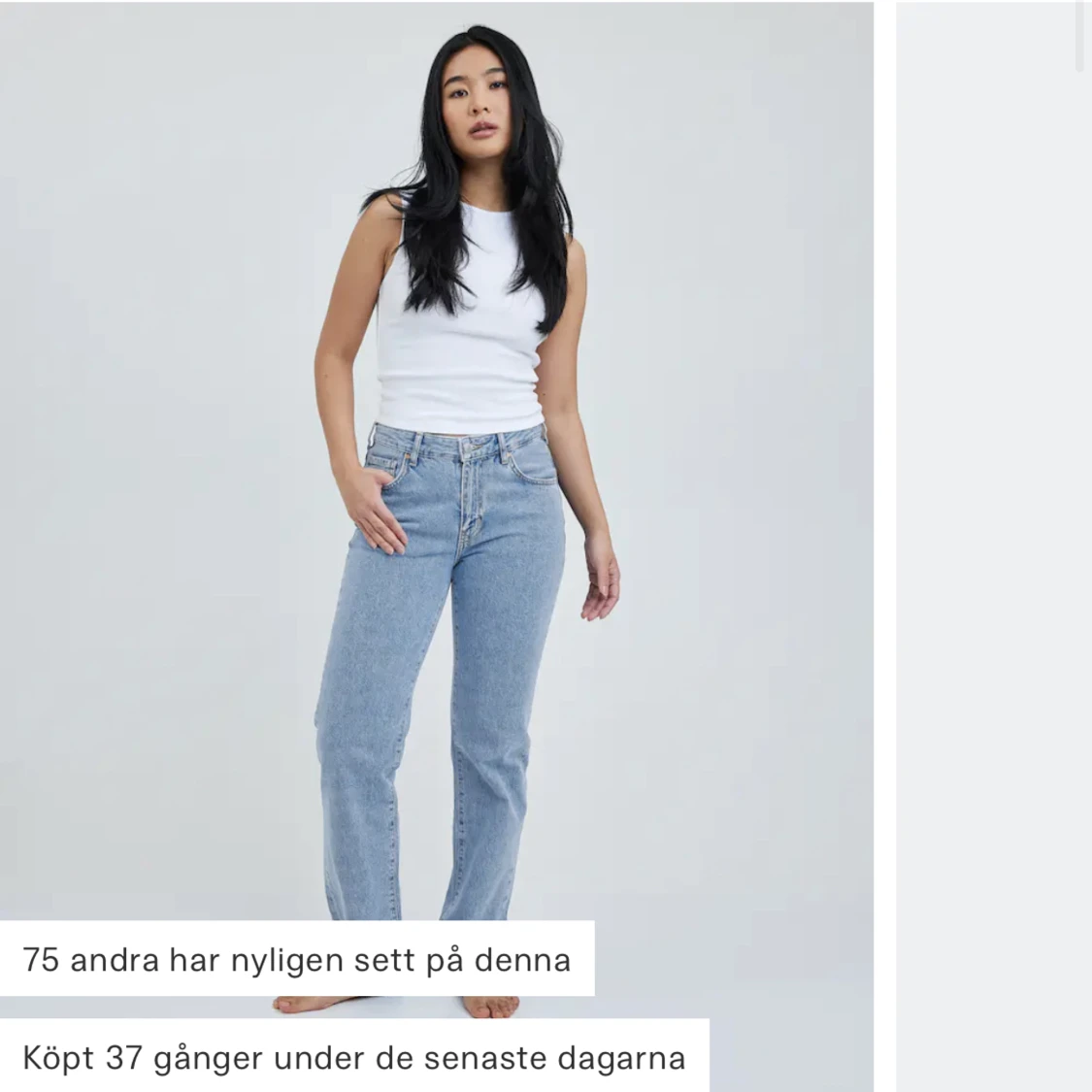 Lågmidjade jeans