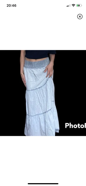 Maxi kjol - Ljusblå maxikjol 🩵