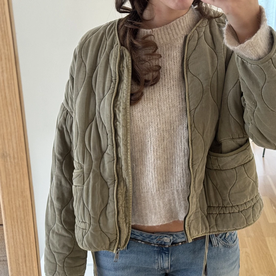 Grön zara jacka - 90