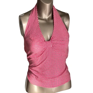 halterneck topp - söt halterneck topp! 🎀🍒 dragkedja på sidan samt knäppe vid halsen