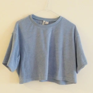 Tanktop i froté - Blå tanktop i froté