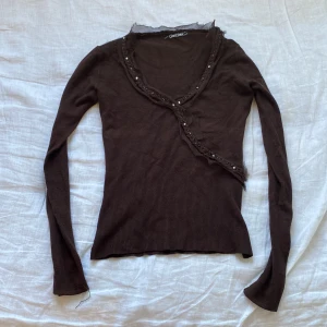 Brun y2k topp - Snygg vintage topp!! 