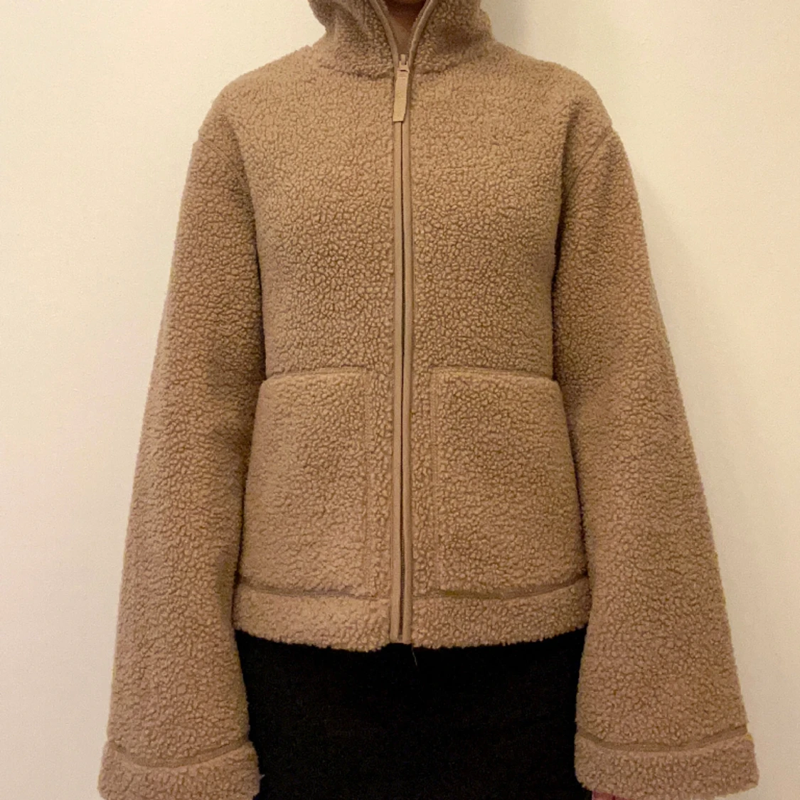 Beige fleecetröja från H&M