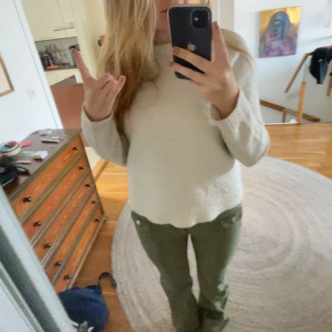 Gröna Hm Jeans - 90