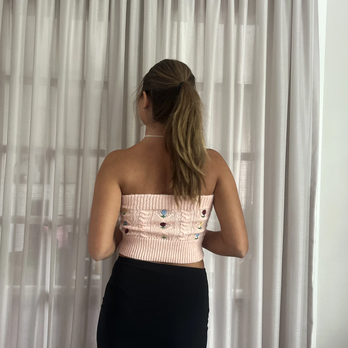 Zara stickad tubetopp - 91