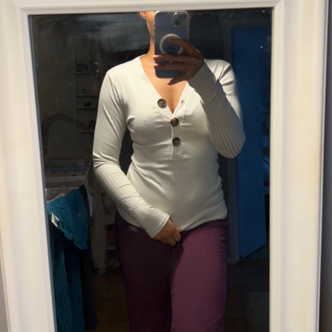 Tröja/topp (hel vit)