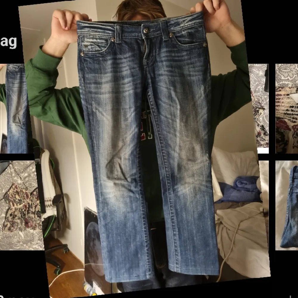 As snygga lågmidjade miss me jeans!! Dom är för korta för mig tyvärr.. skriv om mer frågor eller bilder!😍 28 i midja och innerbenslängd: 67cm. Jeans & Byxor.
