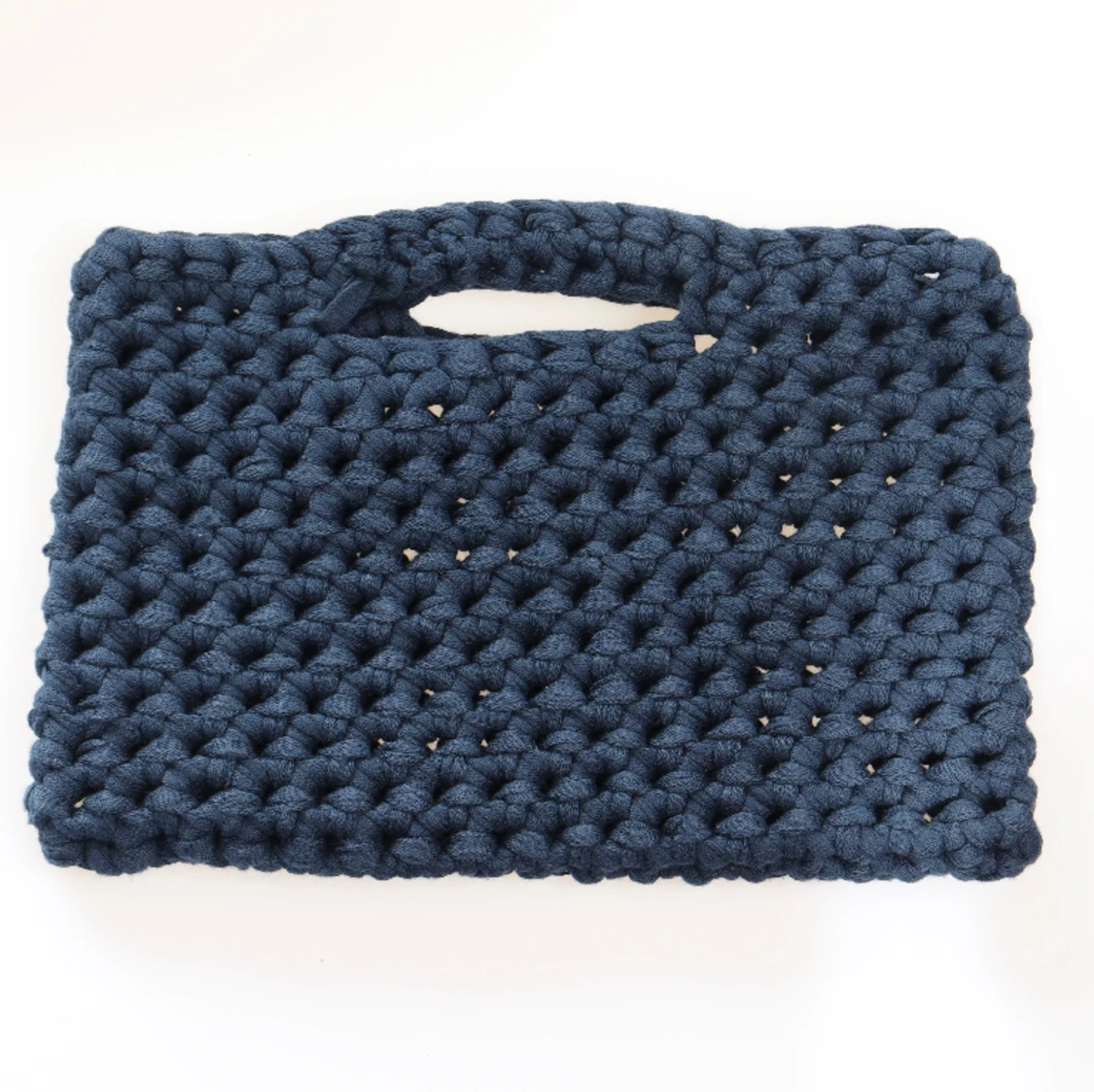 Virkad väska, NAVY BLUE - 91