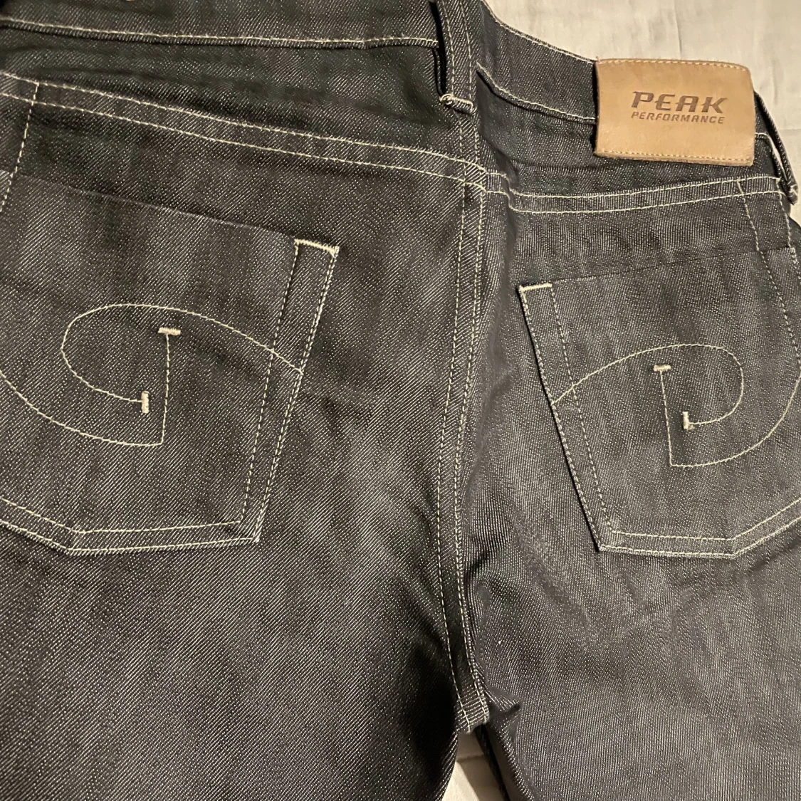 Gråa straight leg jeans - 91