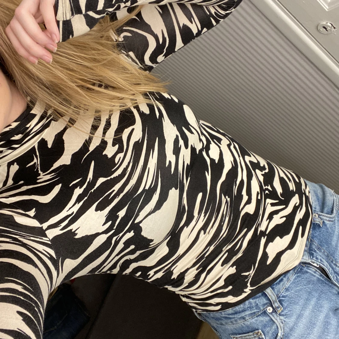 Zebramönstrad tröja - 90
