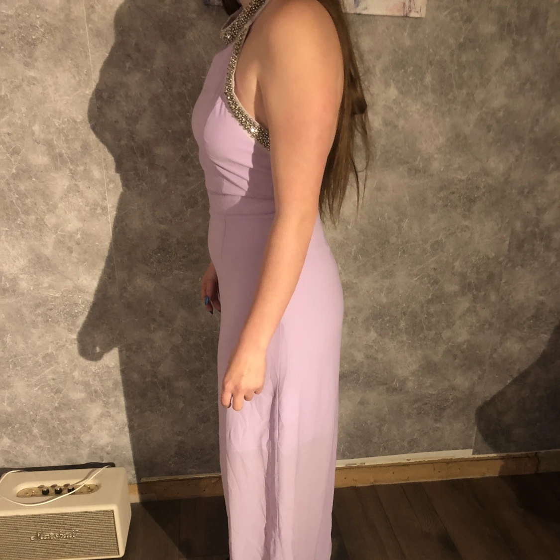 Lila långklänning - 90
