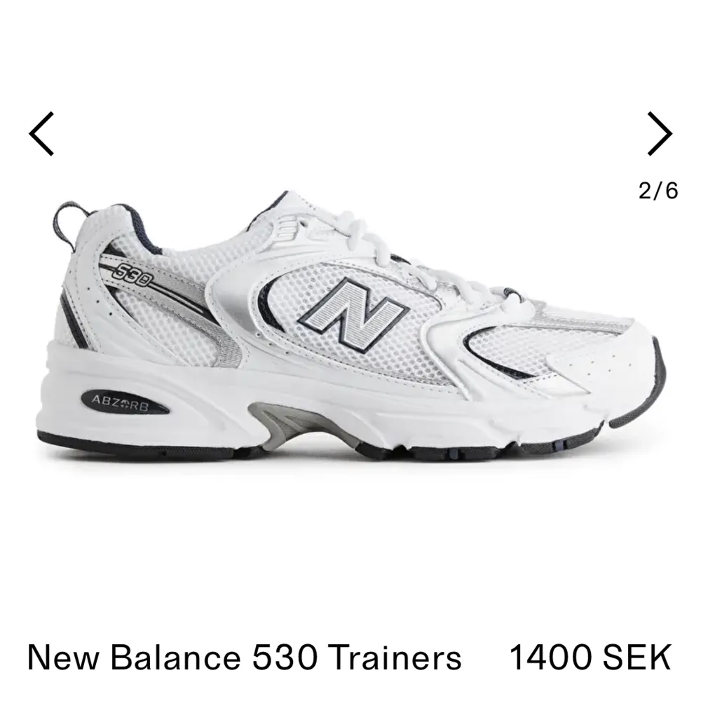 Helt nya new balance skor, köpte själv second hand men var tyvärr försmå :( väldigt liten i storlek därav att jag lagt in innermått ❣️ Hör av er vid frågor. Skor.