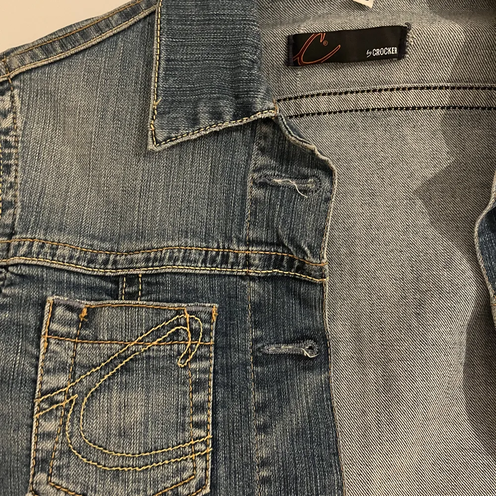 Vintage jeansjacka från crocker i storlek xs . Jackor.