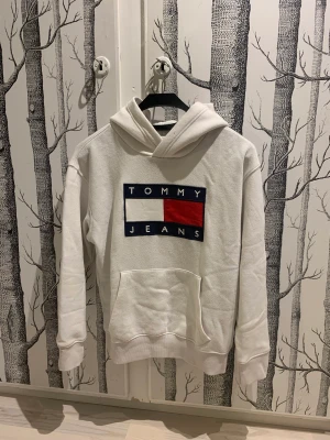 Tommy Hilfiger hoodie - Tommy Hilfiger hoodie med stort tryck fram. Bra använt skick