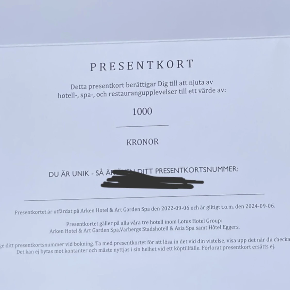 Presentkort på spa - 91