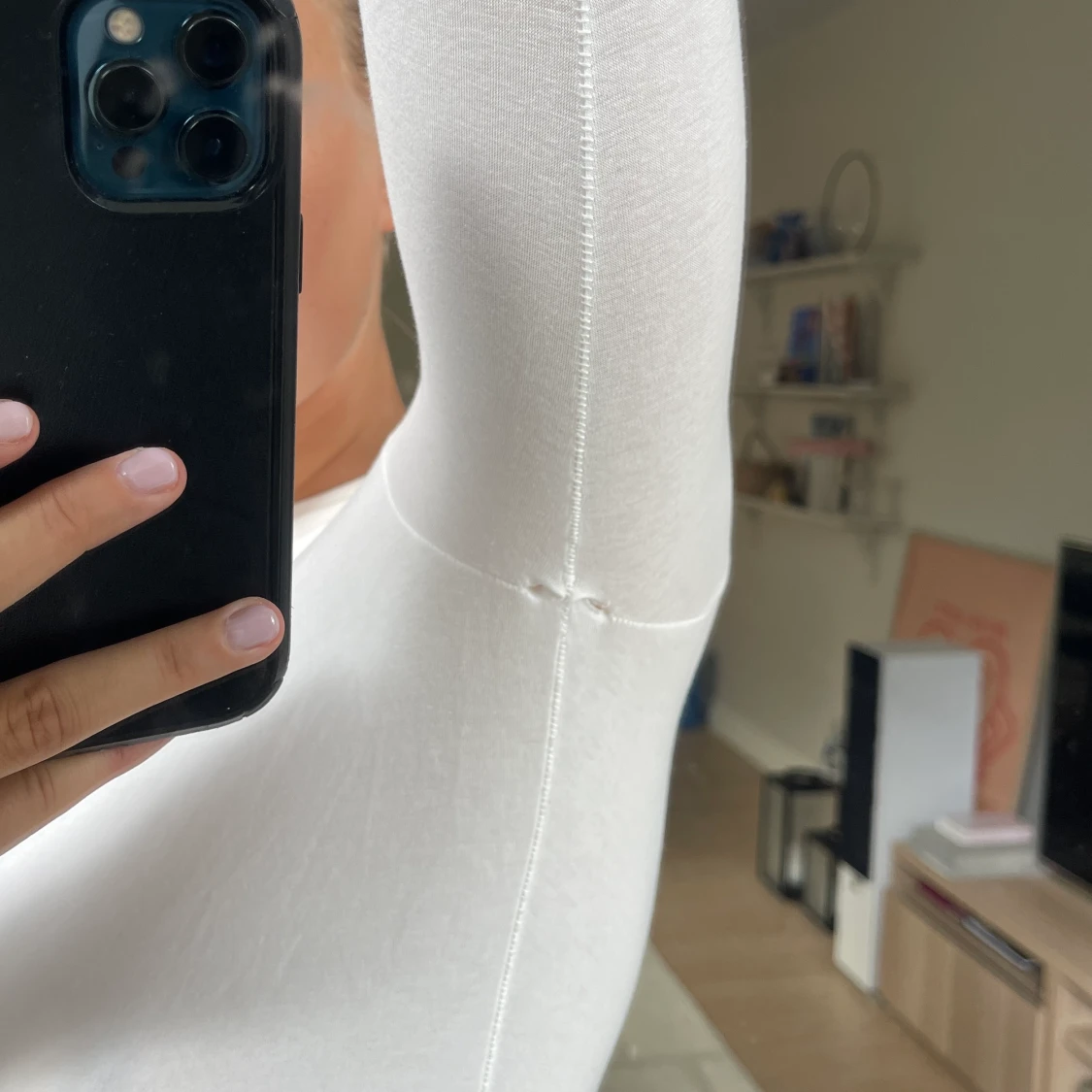 SKIMS vit långärmad tröja - 90