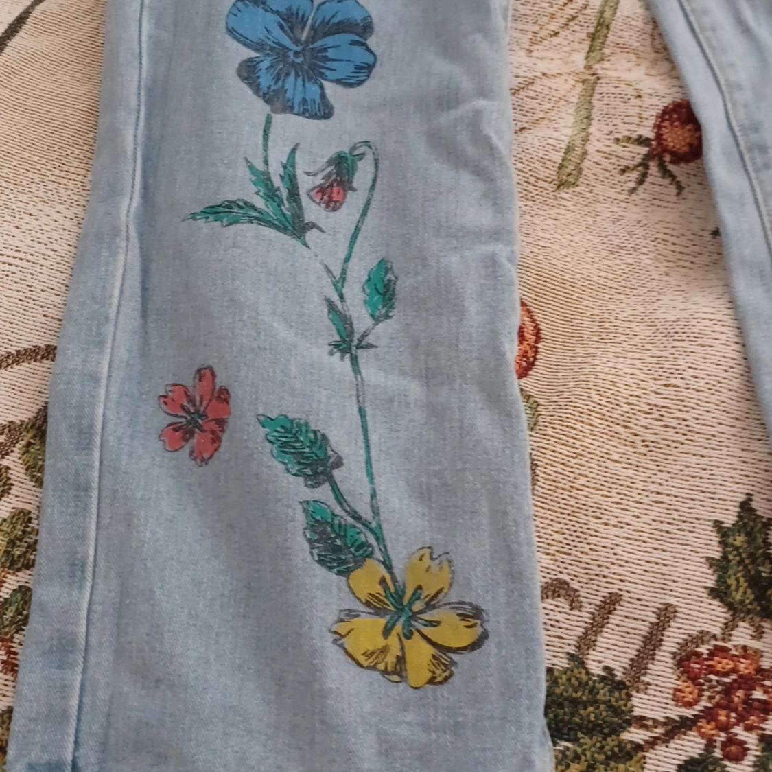 , mönstriga jeans - 90