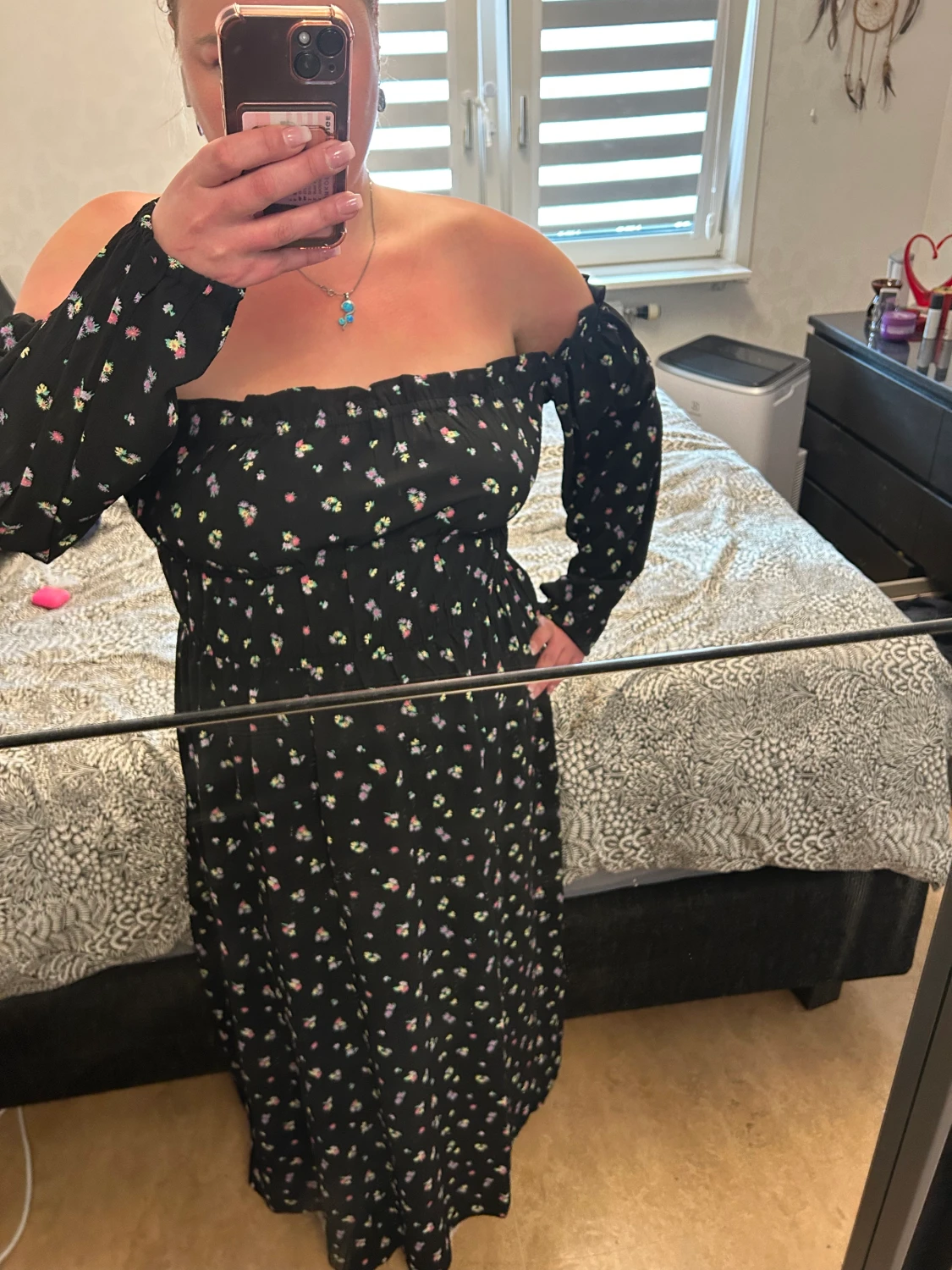 Maxiklänning ny XXL m arm 