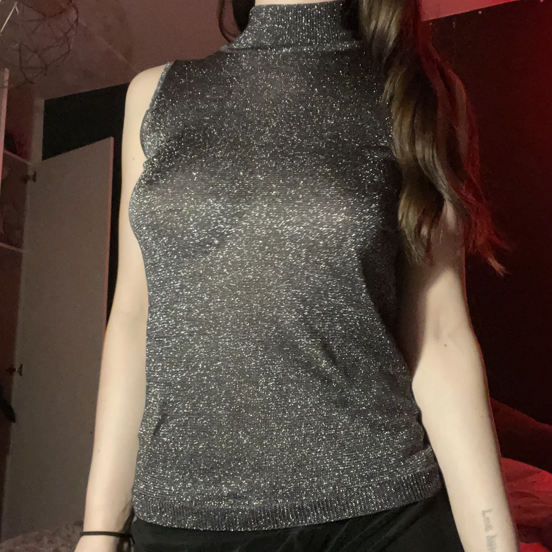 Glittrig fest topp  - 90