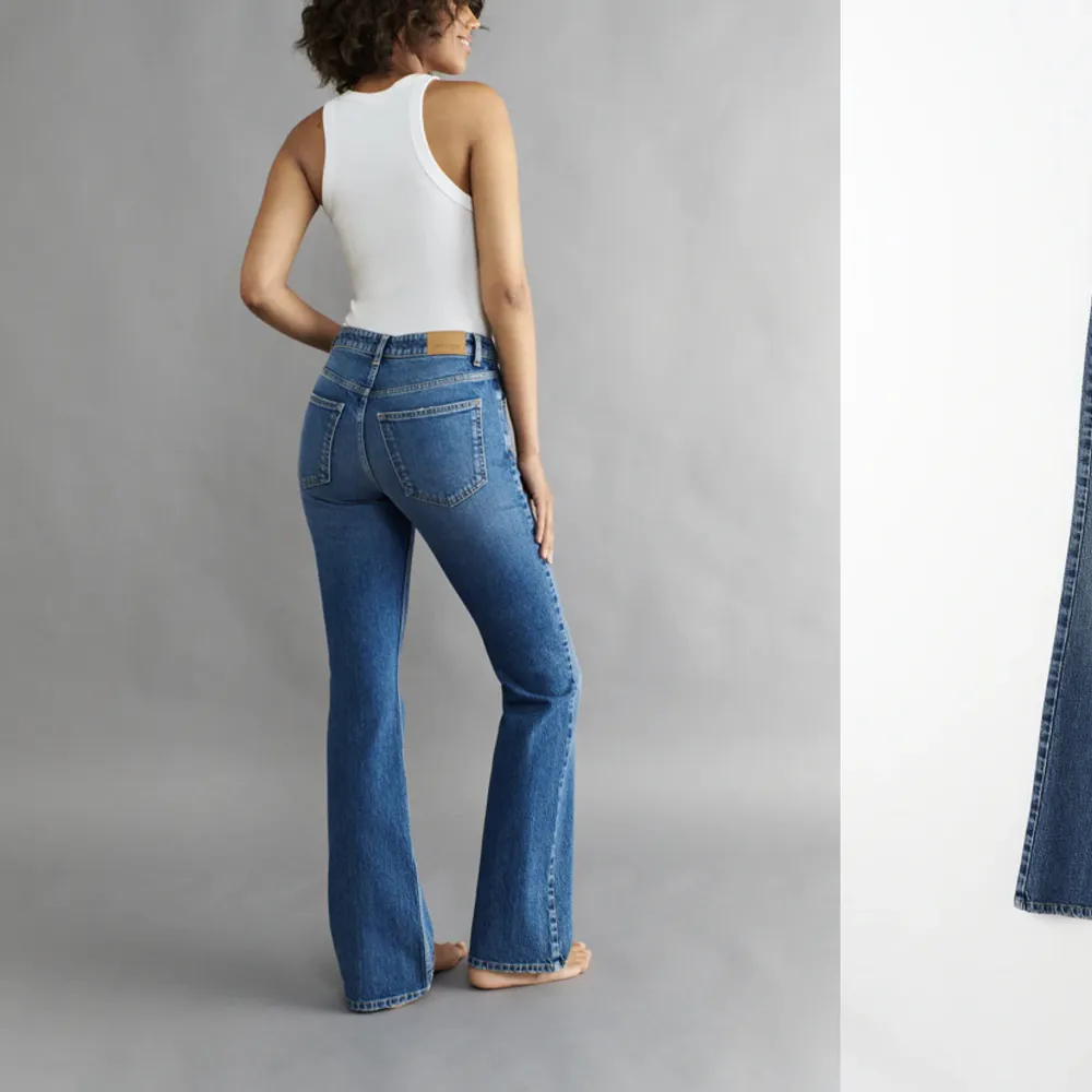 Säljer dessa för 300 eller byta med någon till storlek 36❣️använda men i nyskick, skriv för fler bilder eller frågor❣️. Jeans & Byxor.