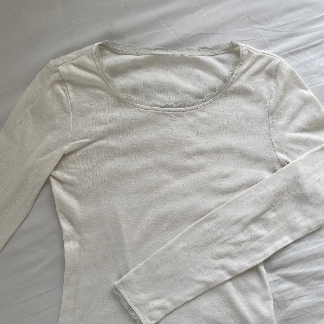 Vit långärmad 
