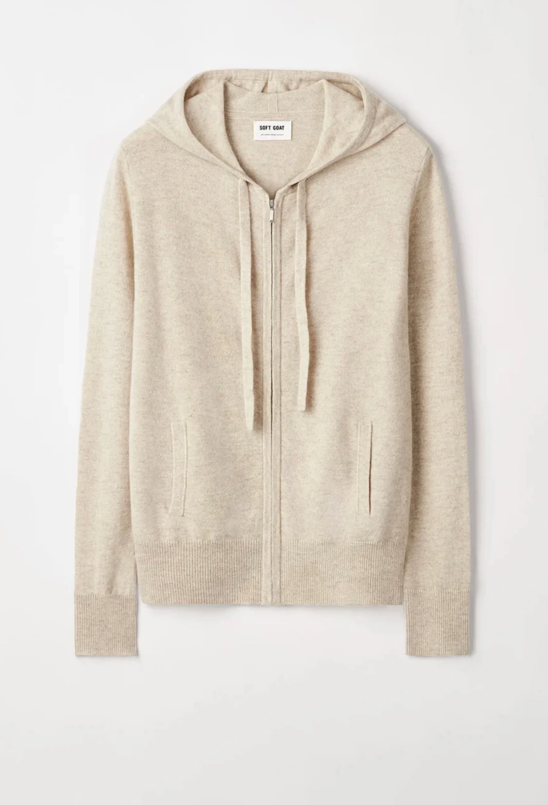 Soft goat cashmere zip - 90