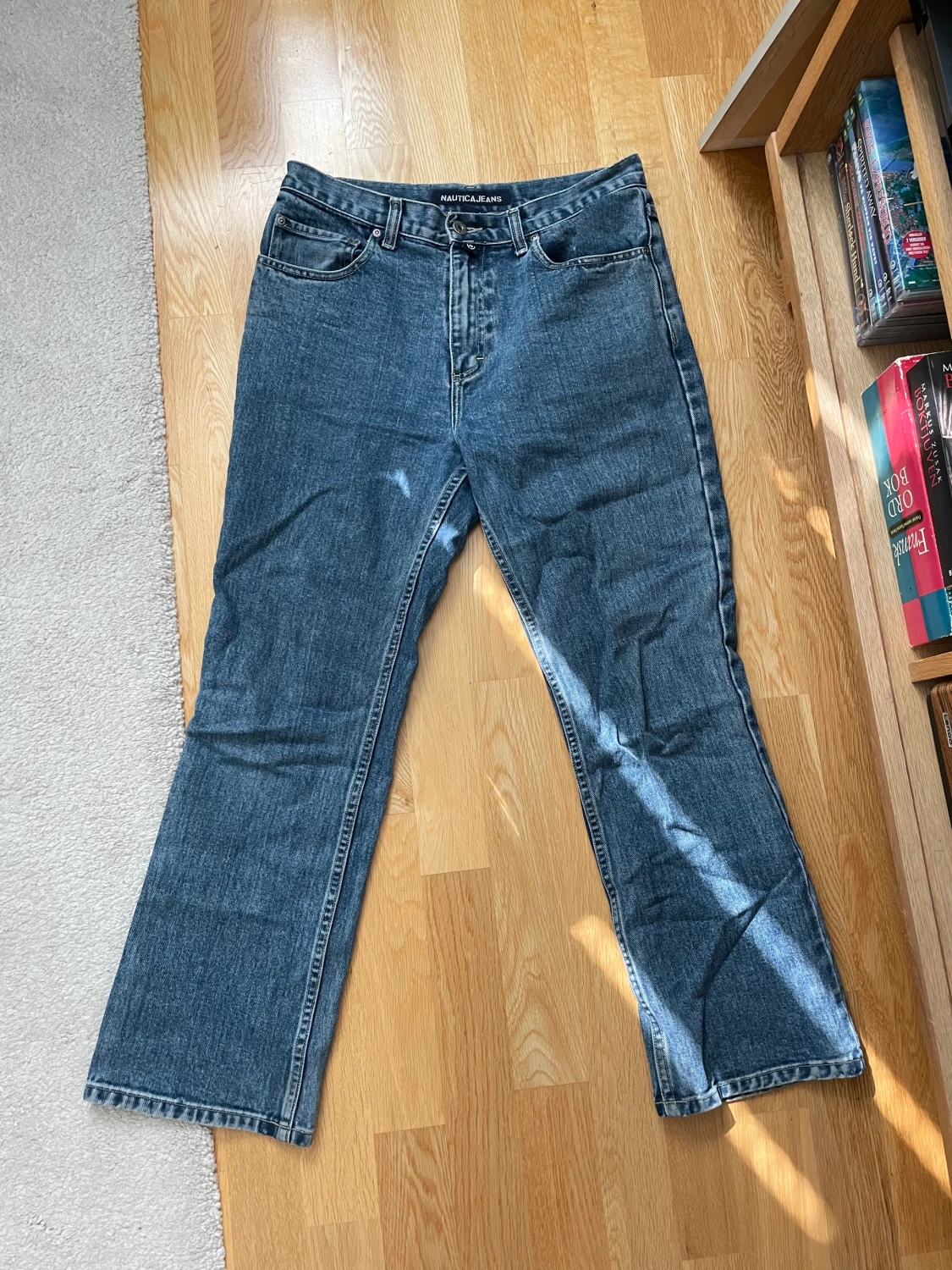 Blåa midwaist jeans 💙 - 90