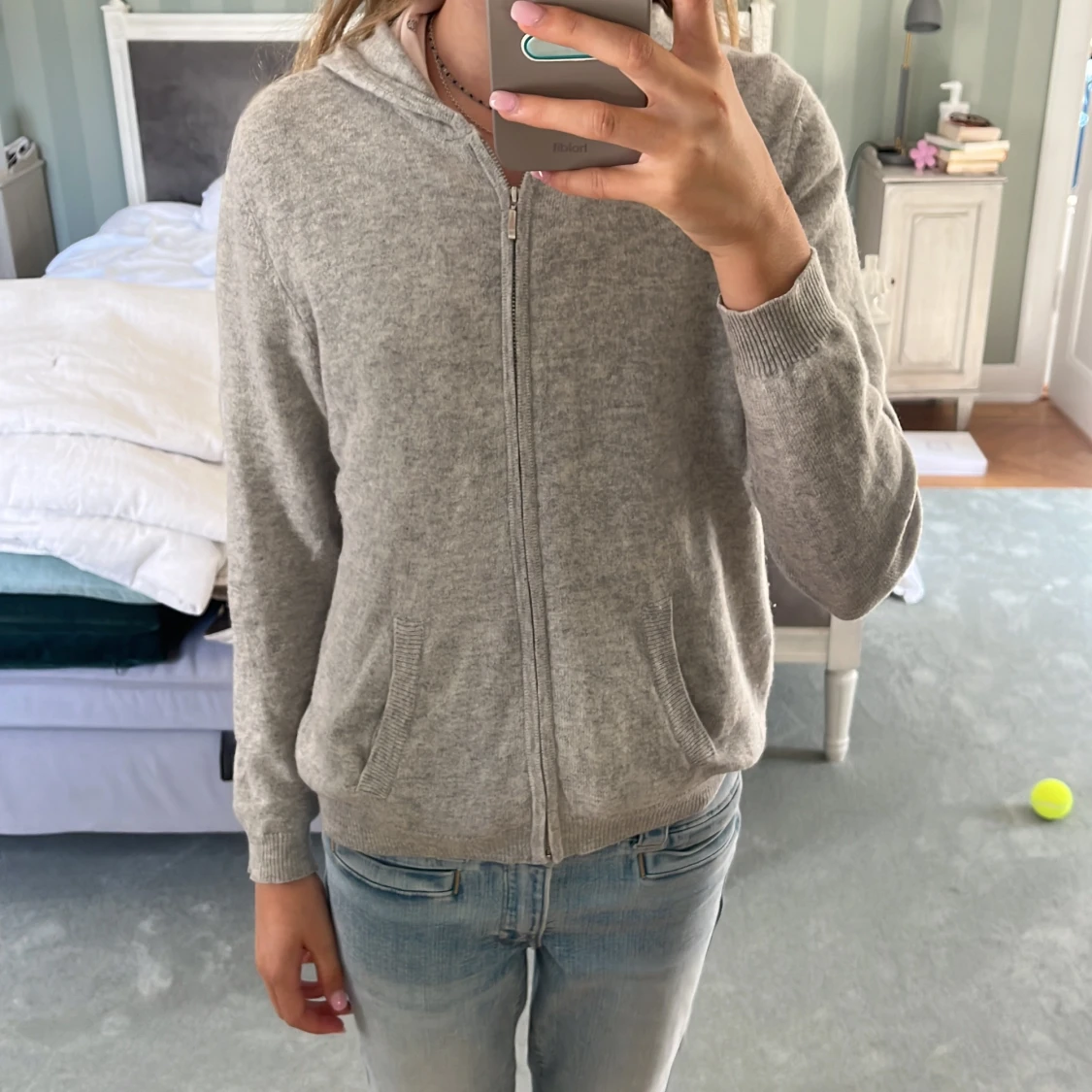 Soft goat zip tröja - 90