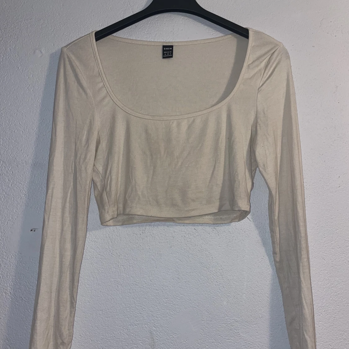 Beige långärmad topp