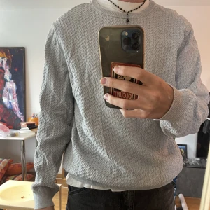 Grå sweatshirt  - Feeeett kattig tröja🤌🏻💀