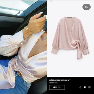 Zara topp - Superfin topp från zara, använd 1 gång (lånad bild)