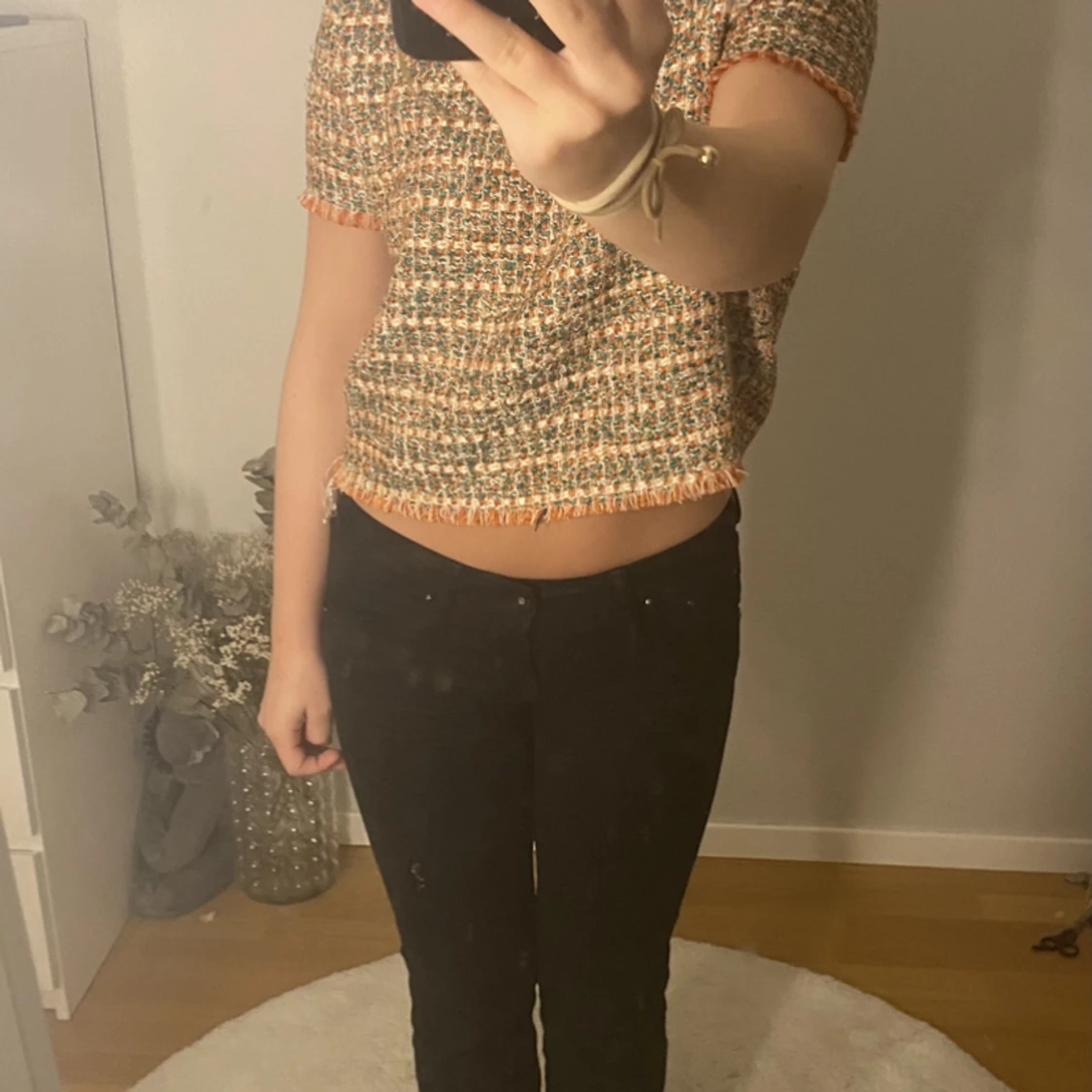 Stickad tshirt Mango - 90